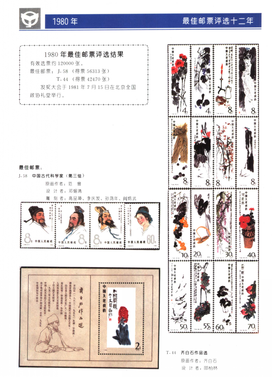 1980年最佳邮票评选