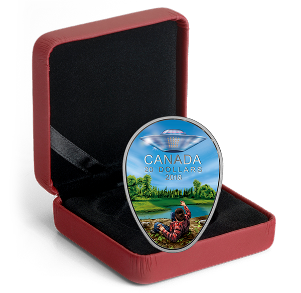 加拿大发行猎鹰湖UFO银币