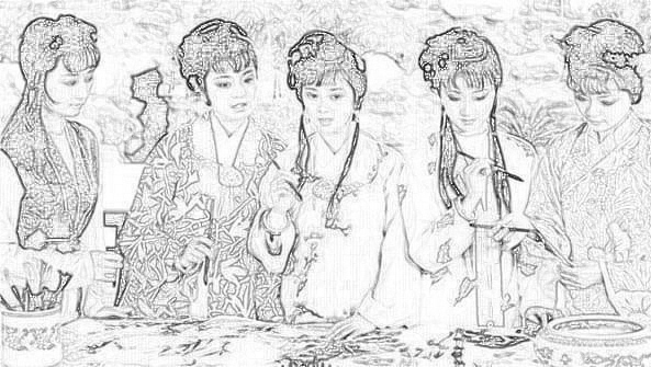 《平儿理妆》邮票