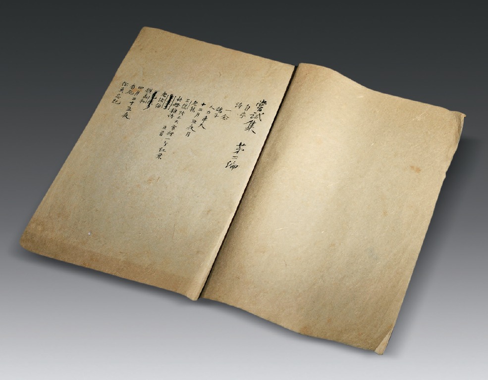 胡适 《尝试集》第二编手稿