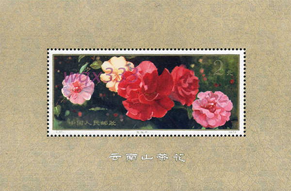 《云南山茶花》小型张 《云南山茶花》小型张